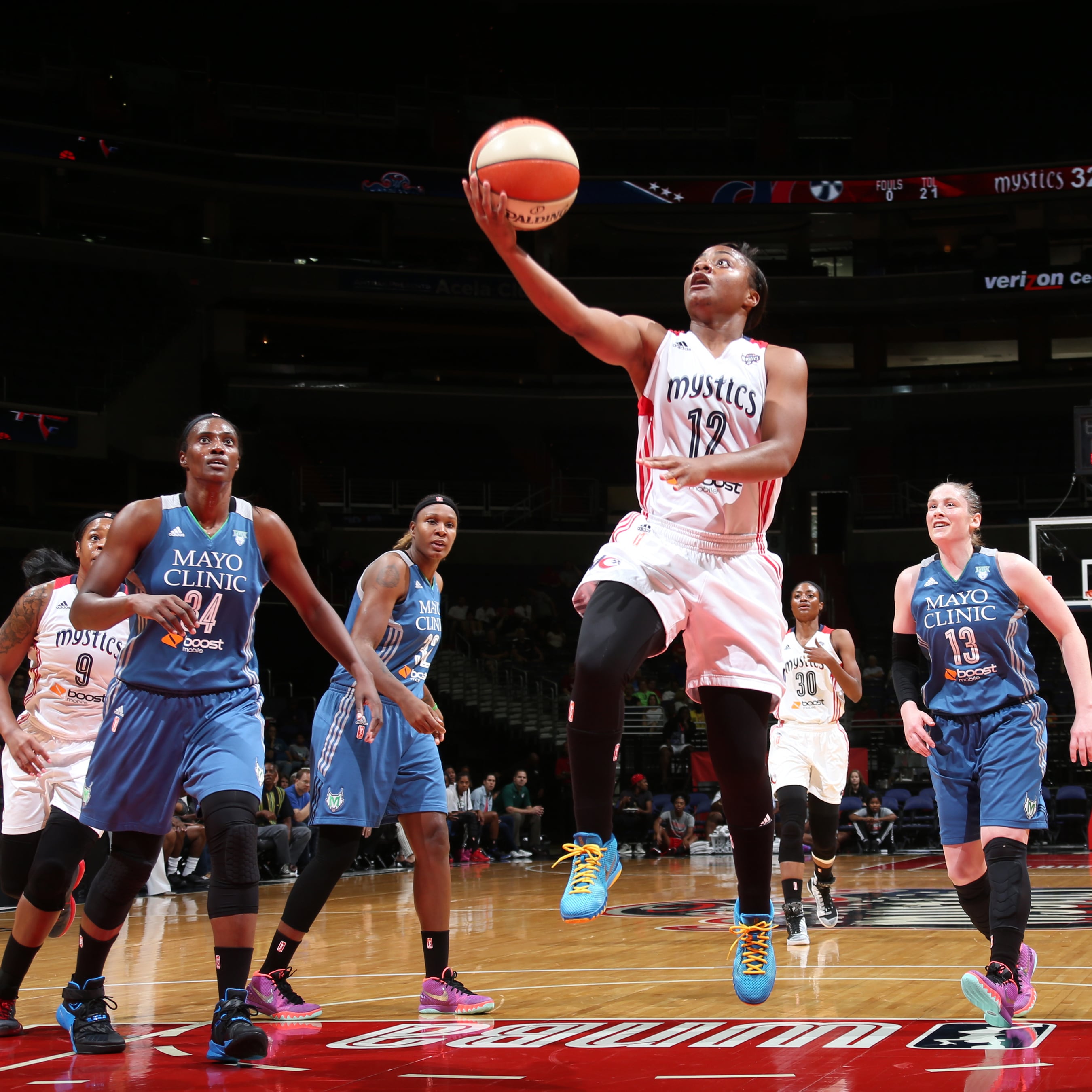 Guard Ivory Latta had a game-high 20 points for the Mystics. Latta also added three points, two assists and two steals off the bench for Washington.