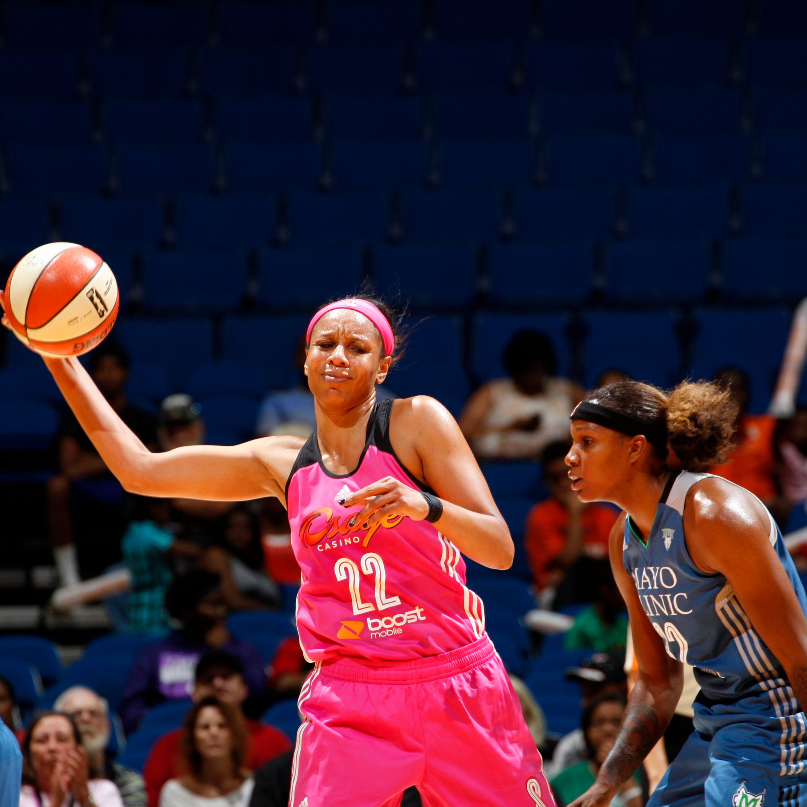 Shock forward Plenette Pierson did her best to keep Tulsa in the game but fell just short in the end. Pierson finished with 16 points, eight rebounds and three assists in the loss.
