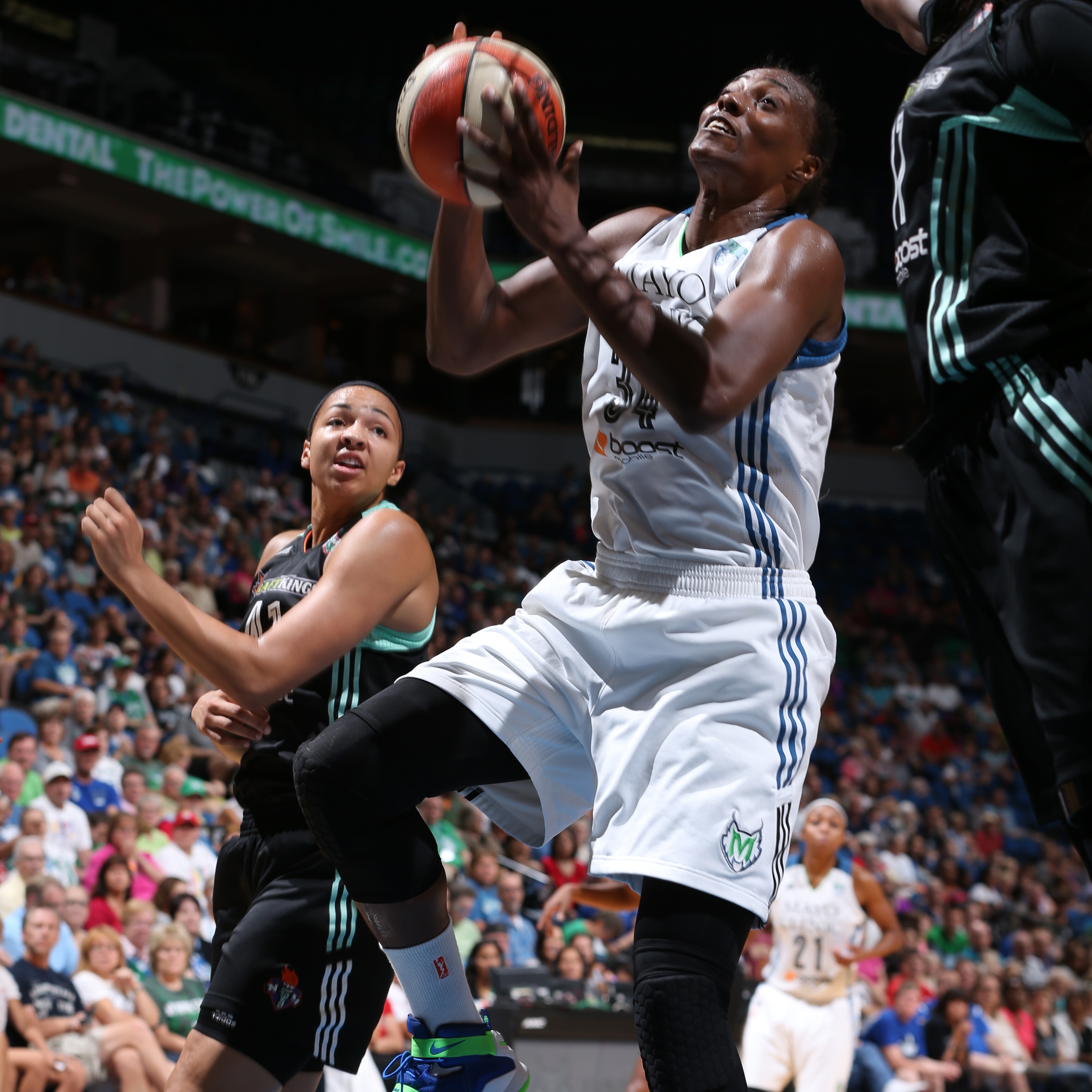 Lynx center Sylvia Fowles entered Sunday night's contest having achieved a double-double in her past five games; Fowles finished just one rebound shy of making it a sixth, finishing with 19 points, nine rebounds and three blocked shots.
