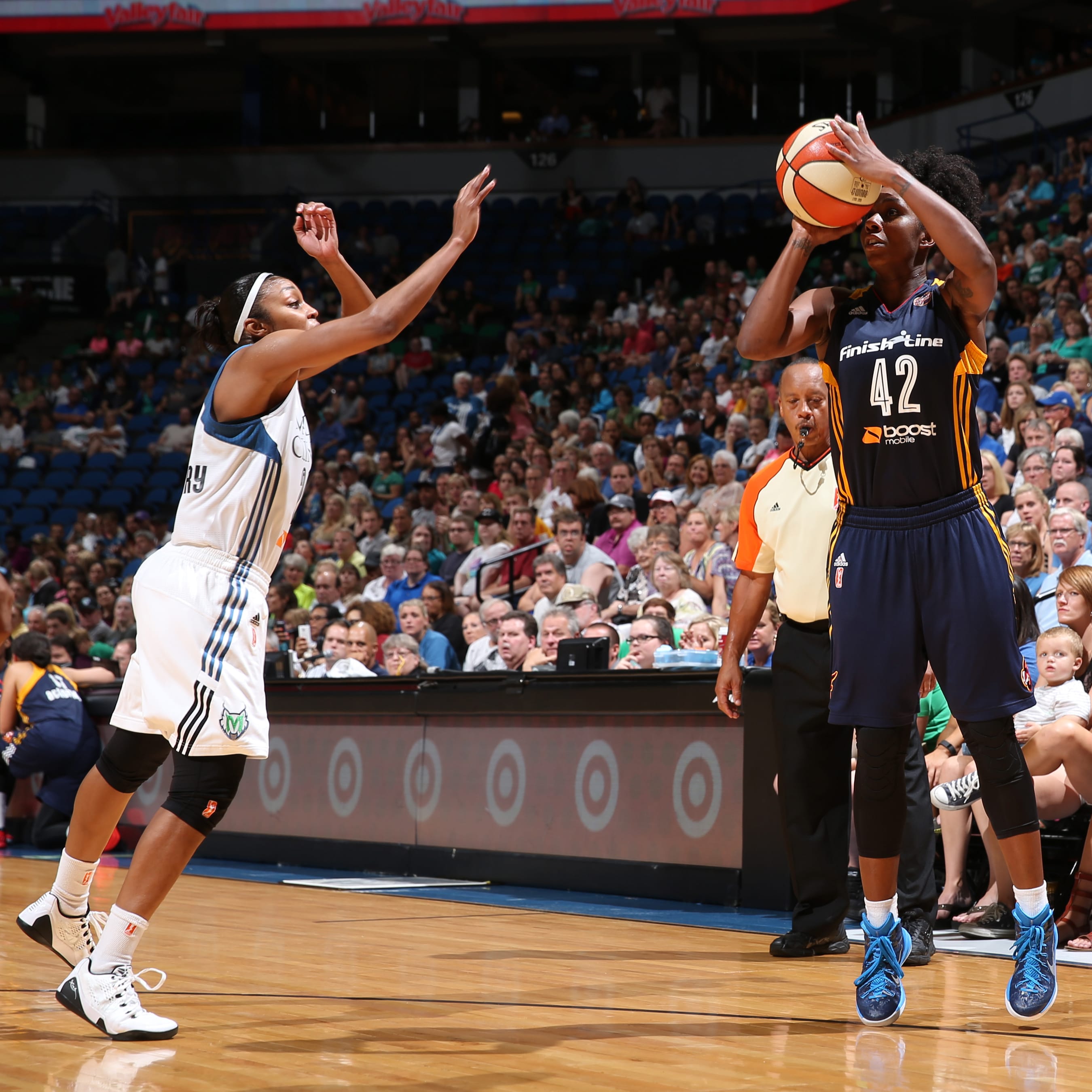 Entering Friday night's contest as Indiana's second-leading scorer (11.2 PPG), guard Shenise Johnson was held silent by Minnesota's frontcourt defense, finishing with just four points, two rebounds and three assists in the Fever loss.