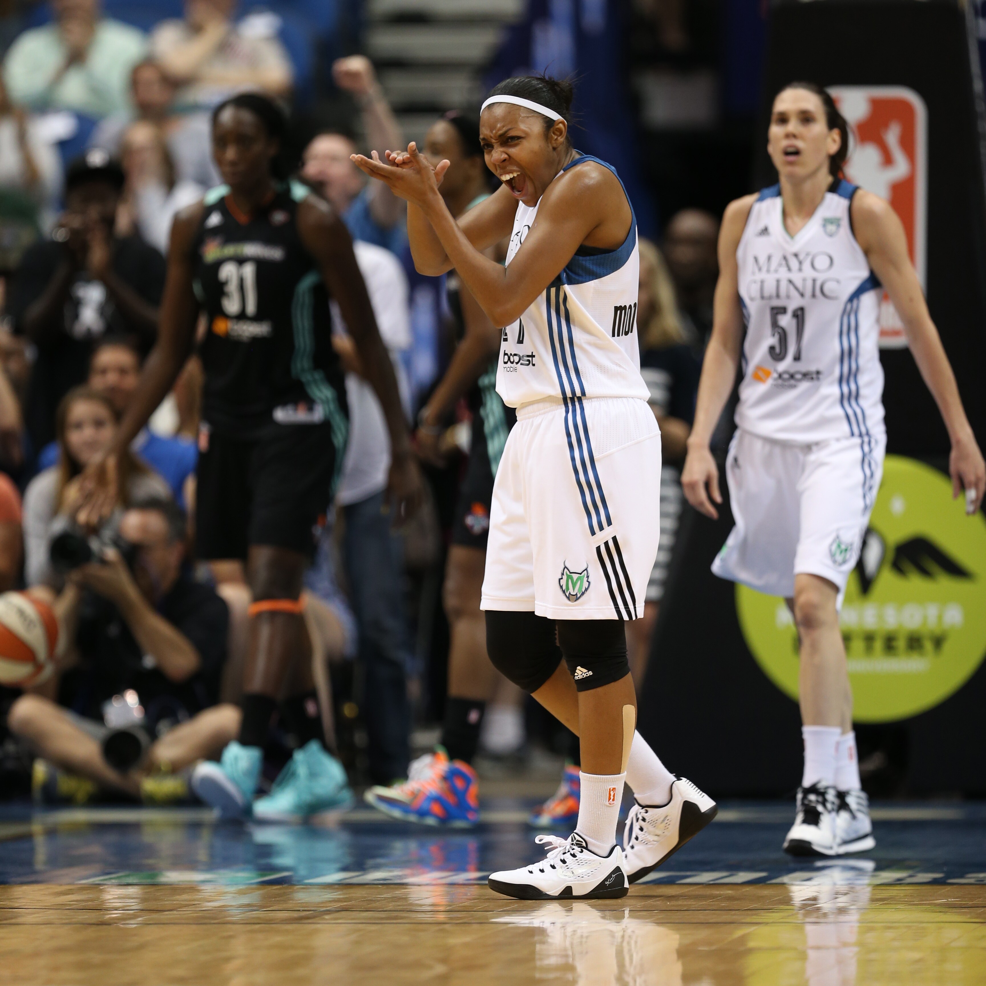 Making just her third start for the Lynx this season, guard Renee Montgomery played well on Sunday night, finishing with 14 points, seven assists and two steals.