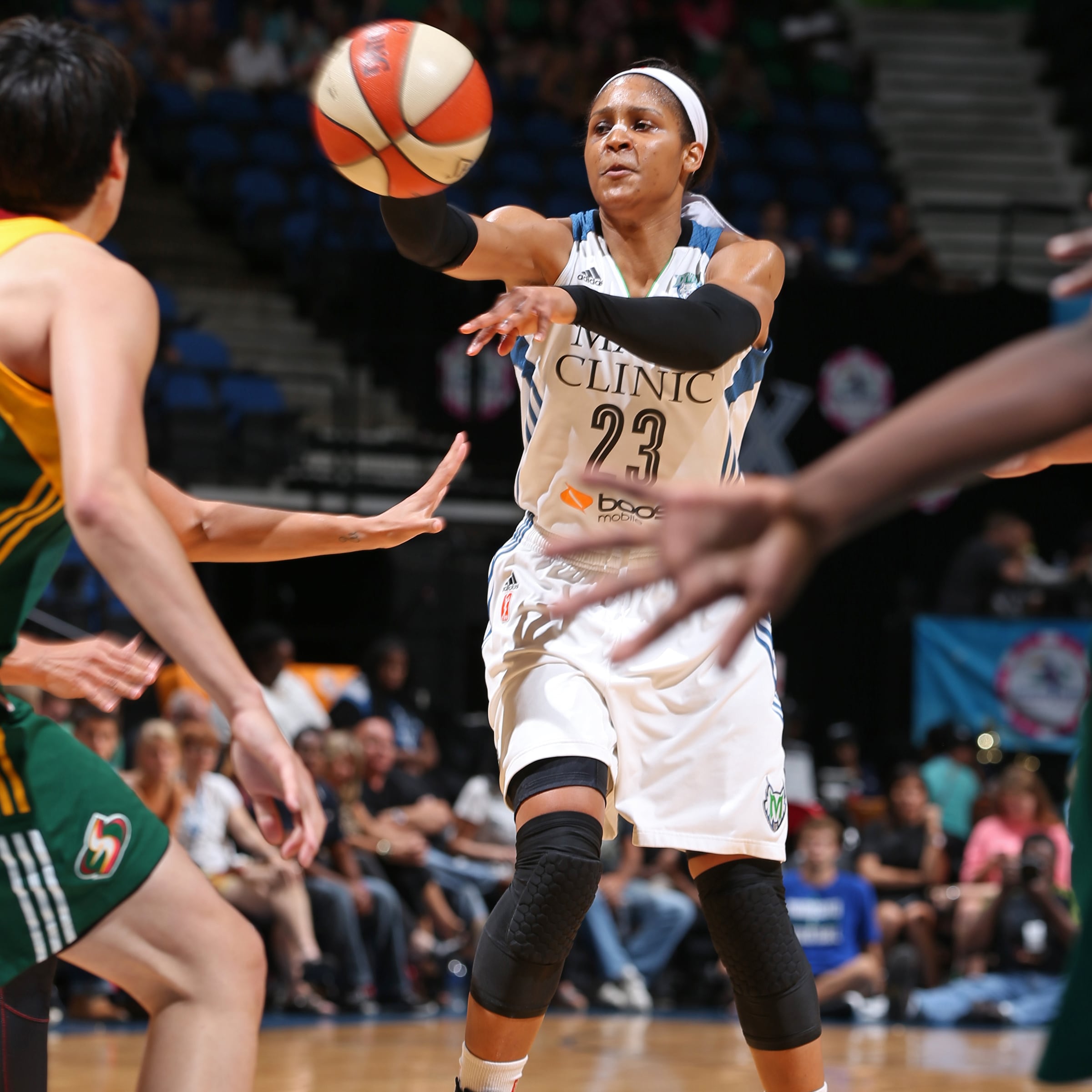 Another game, another 20+ points for Lynx forward Maya Moore. Moore finished Tuesday night's game with 20 points, seven rebounds, five assists and one steal.
