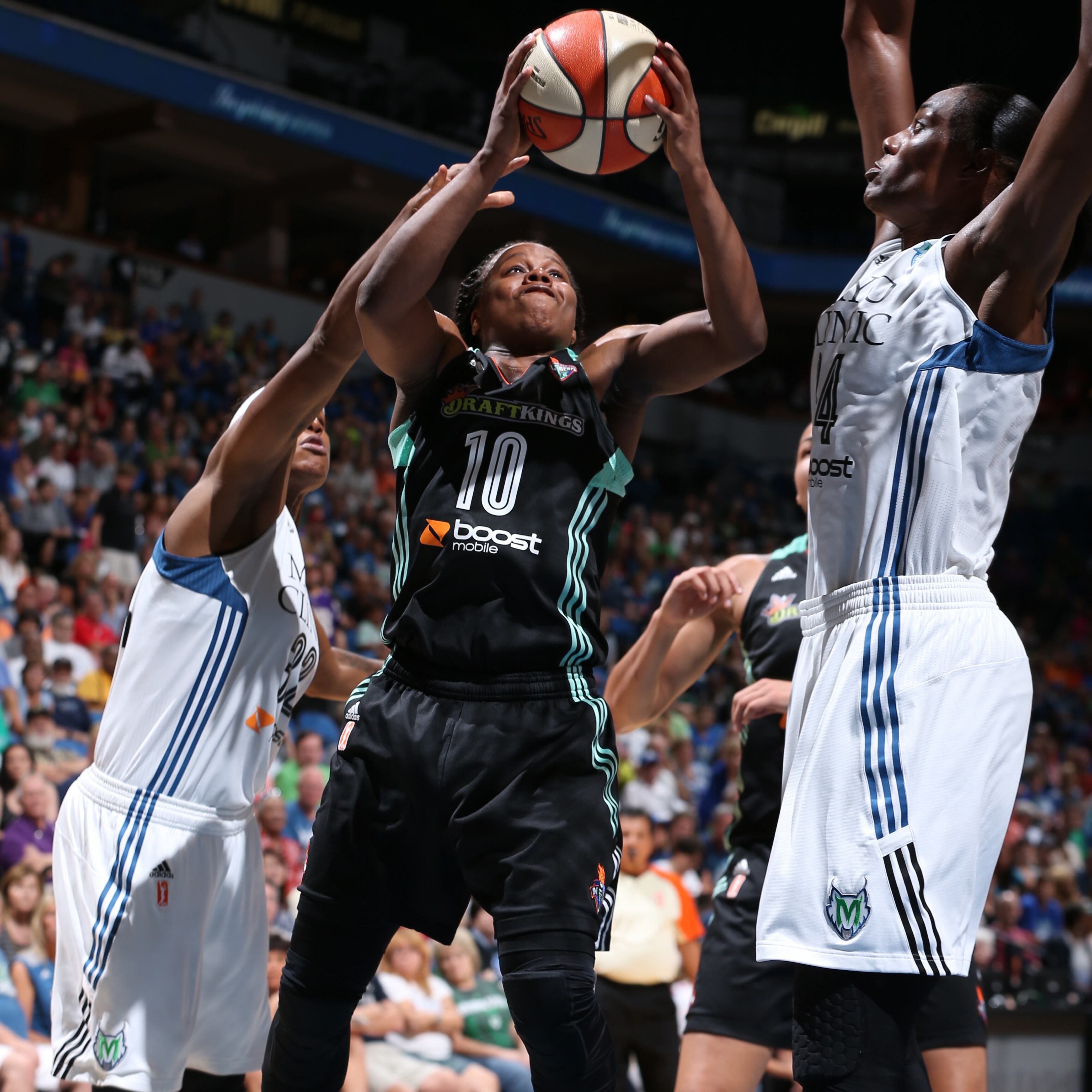 Already one of the league's leading scorers, Liberty guard Epiphanny Prince showed such scoring prowess on Sunday night, finishing with a team-high 18 points to go with her three rebounds and six assists.