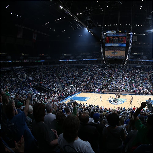 MINNEAPOLIS, MN - OCTOBER 6: A shot of the arena during Game Two of the 2015 WNBA Finals between the Indiana Fever and the Minnesota Lynx on October 6, 2015 at Target Center in Minneapolis, Minnesota. NOTE TO USER: User expressly acknowledges and agrees that, by downloading and or using this Photograph, user is consenting to the terms and conditions of the Getty Images License Agreement. Mandatory Copyright Notice: Copyright 2015 NBAE (Photo by David Sherman/NBAE via Getty Images)