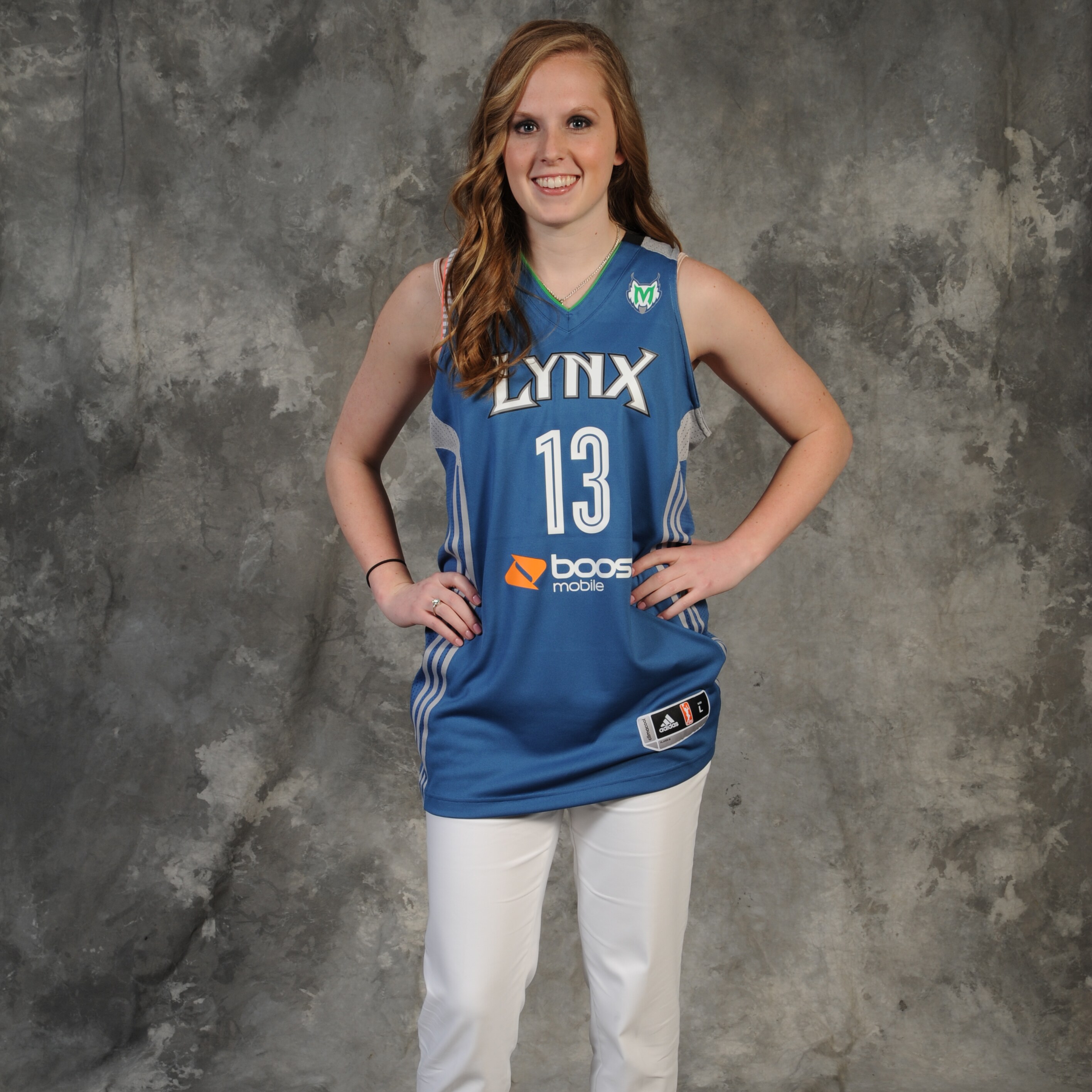 BRISTOL, CT - APRIL 15:  The number twelve overall pick Lindsey Moore of the Minnesota Lynx poses for a portrait during the 2013 WNBA Draft Presented By State Farm on April 15, 2013 at ESPN in Bristol, Connecticut.  NOTE TO USER: User expressly acknowledges and agrees that, by downloading and/or using this Photograph, user is consenting to the terms and conditions of the Getty Images License Agreement. Mandatory Copyright Notice: Copyright 2013 NBAE  (Photo by Jennifer Pottheiser/NBAE via Getty Images)