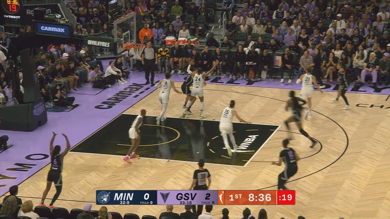 Jessica Shepard Posts 12 points & 13 rebounds vs. Golden State Valkyries