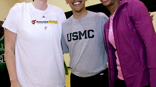 Obama Talks Tamika Catchings During Visit to Indy