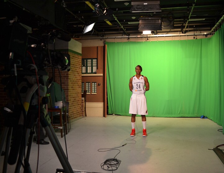 Tamika Catchings during Indiana Fever Media Day.