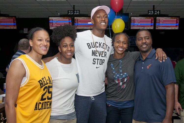 Myles turner, marissa coleman, tamika catchings, shenise johnson, carlos knox