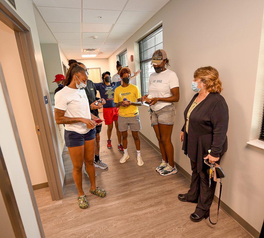PHOTOS: Fever Tour Newly Renovated Wheeler Mission's Center for Women ...