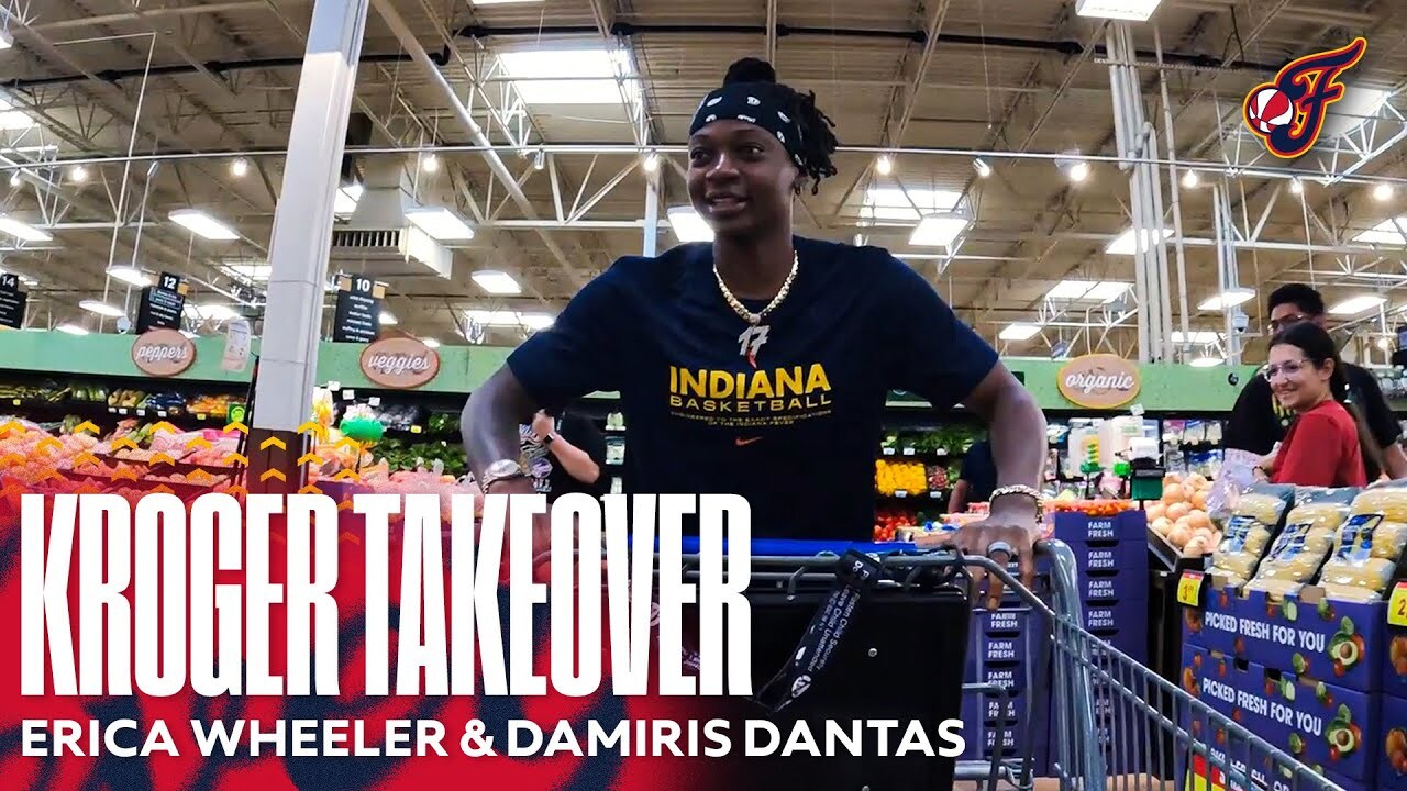 Erica Wheeler, Damiris Dantas Take Over Indianapolis Kroger | Indiana Fever