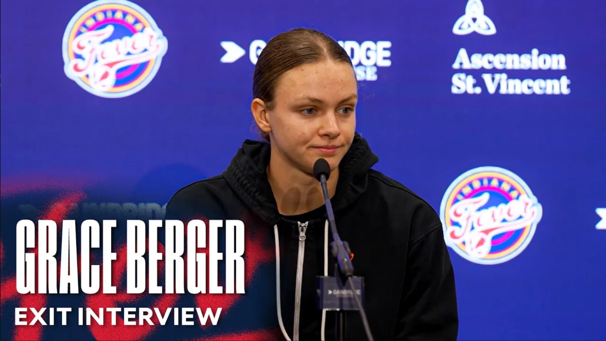 Grace Berger 2024 Exit Interview | Indiana Fever