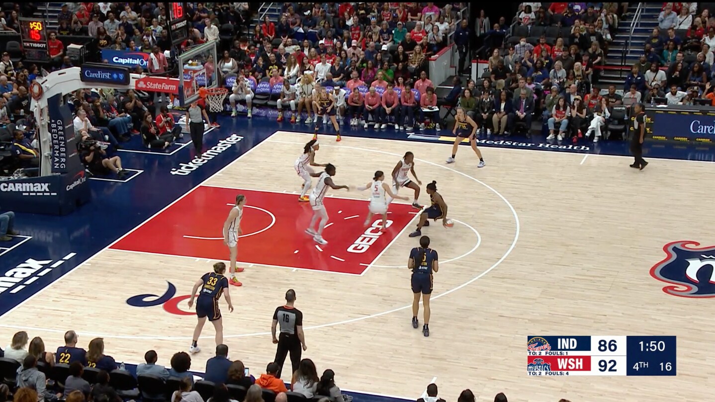 Saxton Knocks Down the Triple