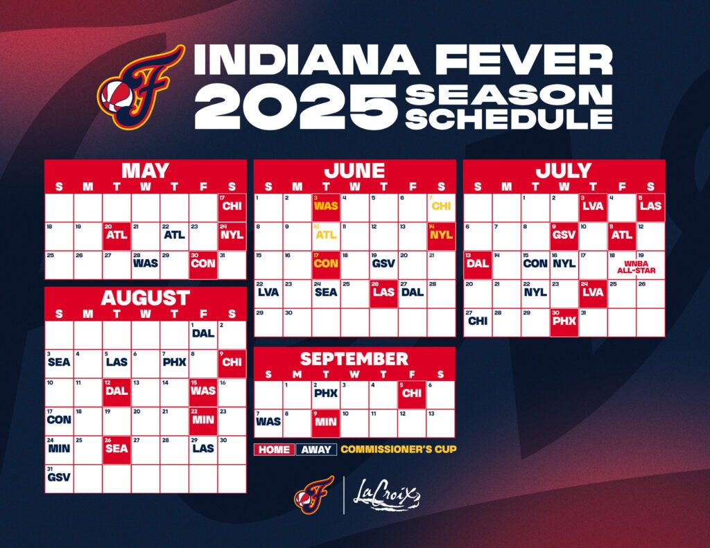 Download 2025 Fever Schedule Wallpapers