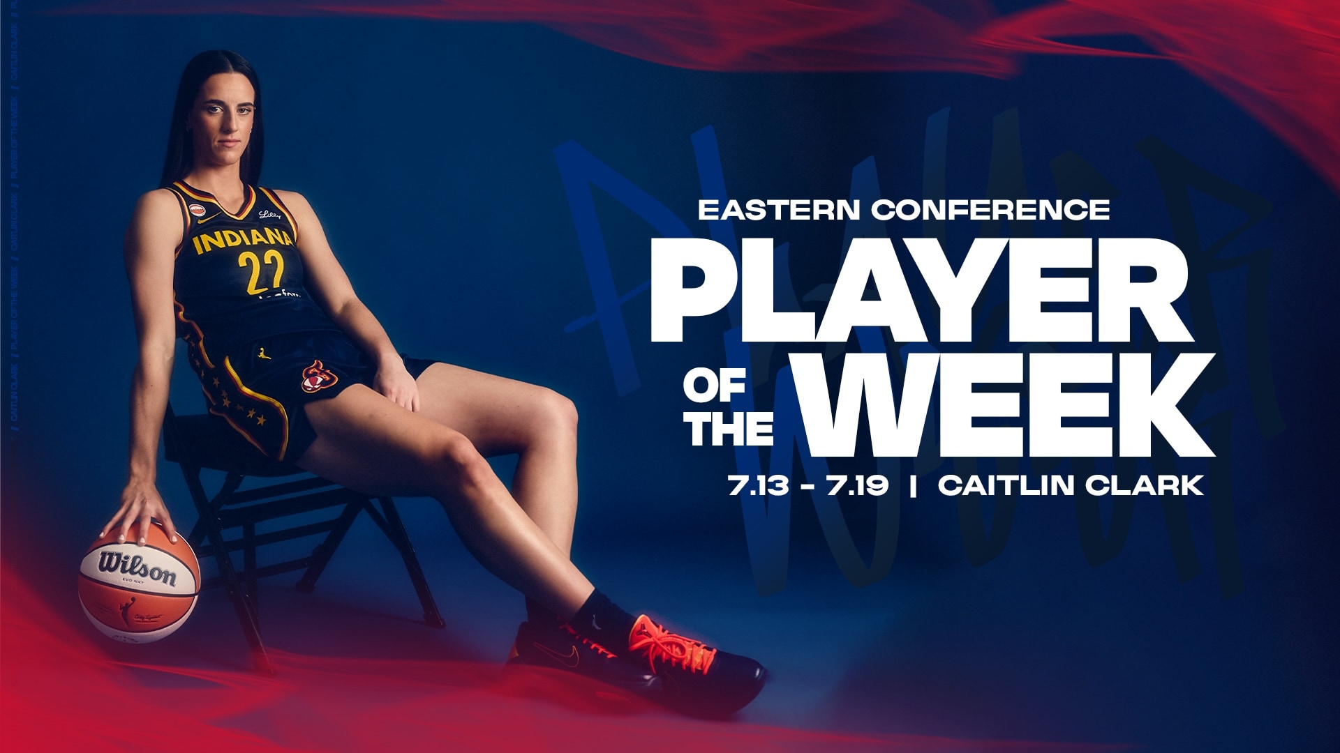 Indiana Fever Guard Caitlin Clark Named Eastern Conference Player of the Week