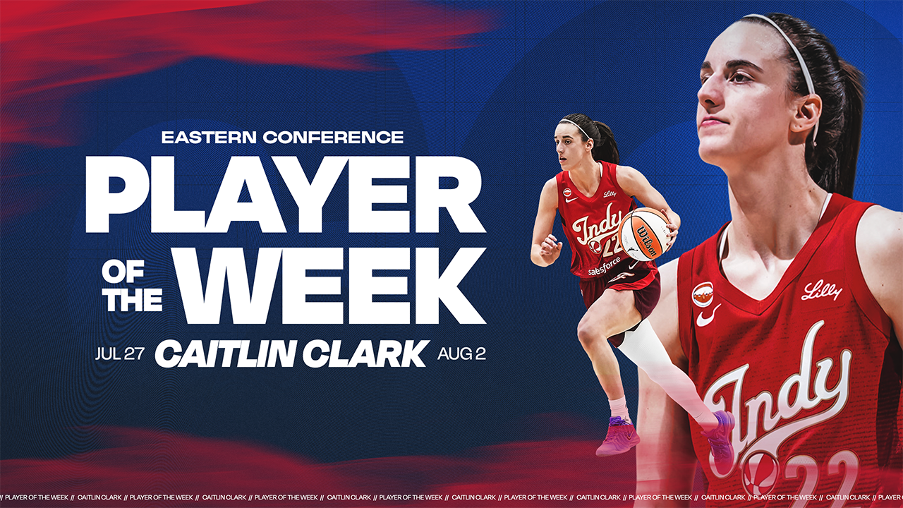Indiana Fever Guard Caitlin Clark Named Eastern Conference Player of the Week