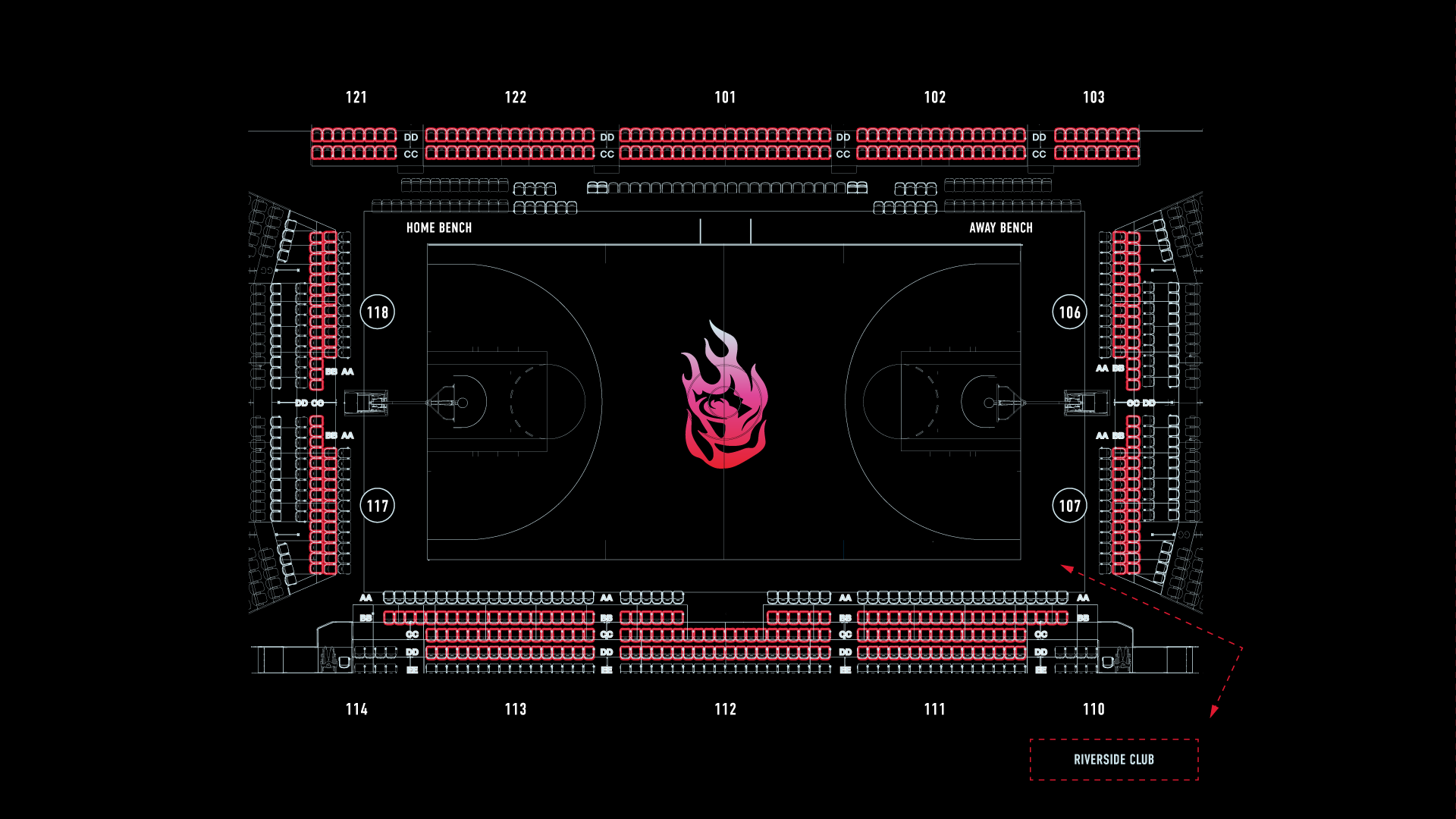 Riverside Club Pricing Map