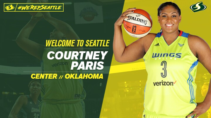 Seattle Storm Inks Courtney Paris to Multi-Year Contract