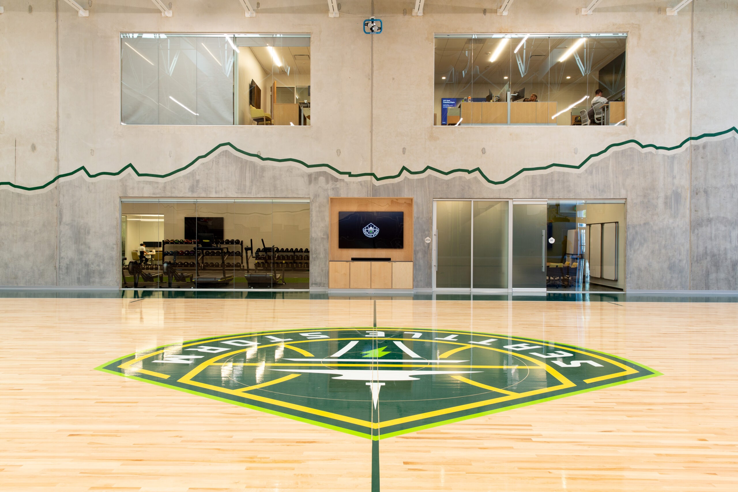 Practice Courts Facing Coaching Space