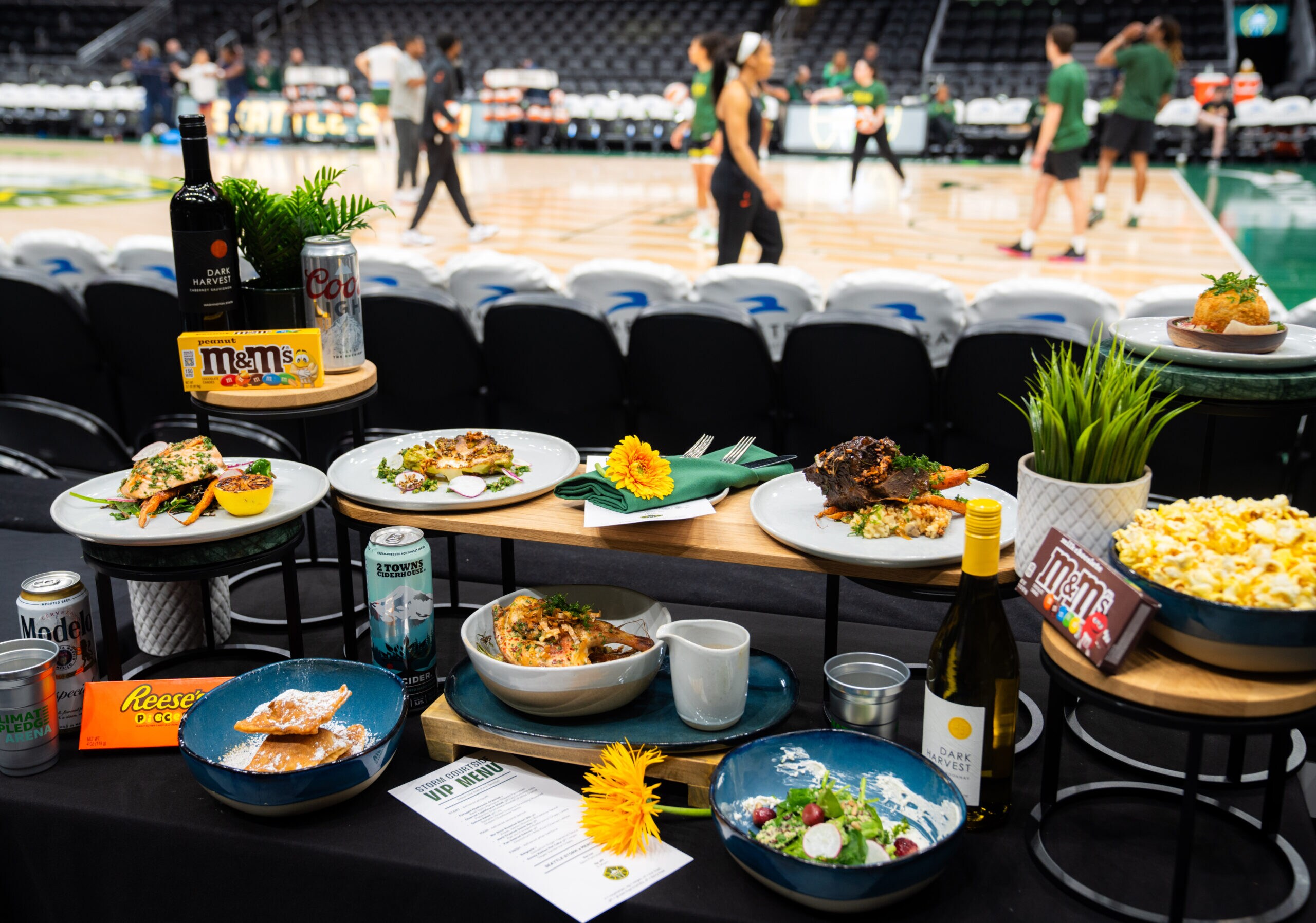 VIP Courtside Dining Experience, Catering Spread Options