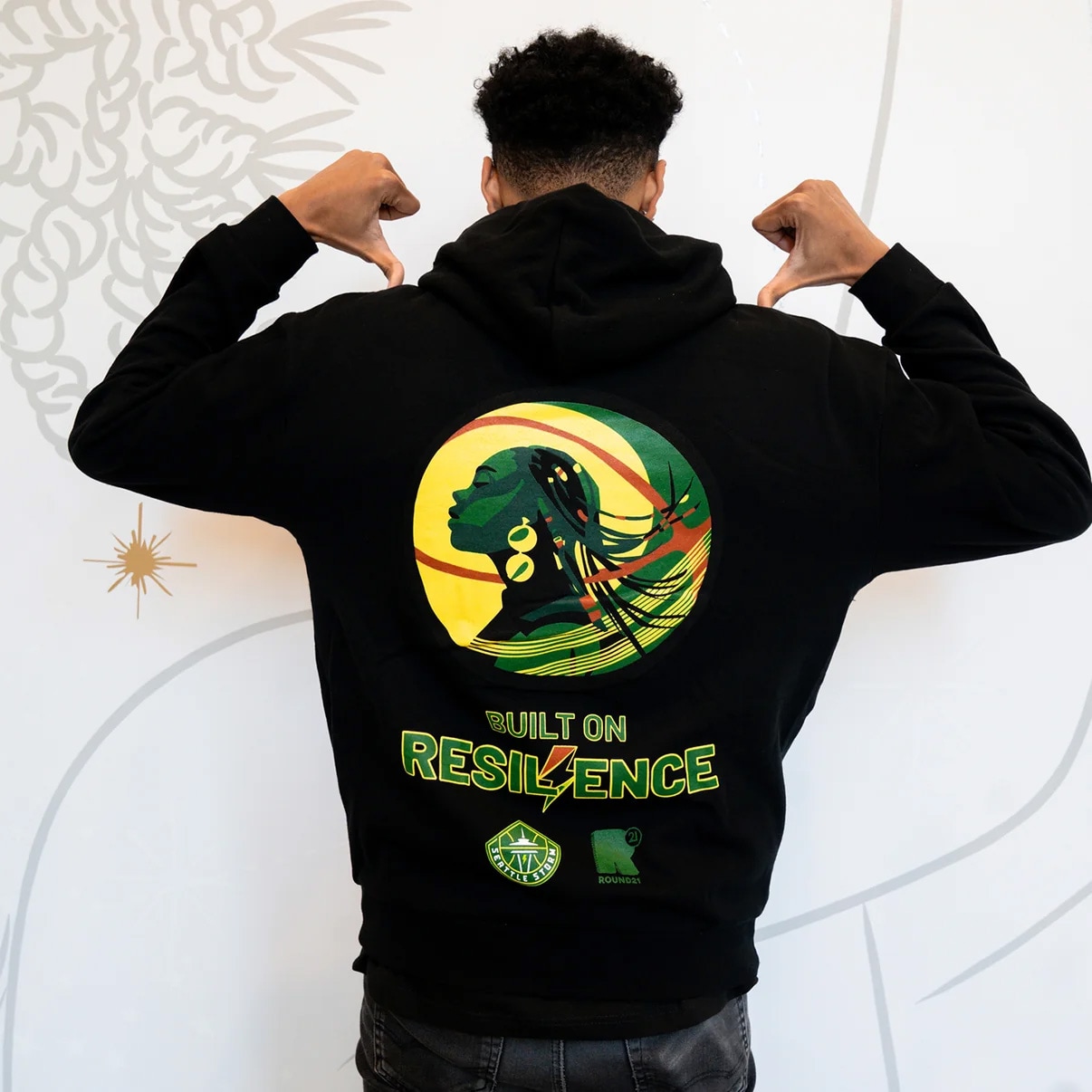 Black Excellence Artist Series Hoodie by Yolanda Galery
