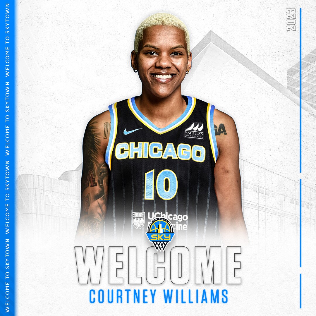 Chicago Sky Sign Courtney Williams