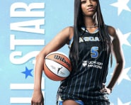 Angel Reese rebounding