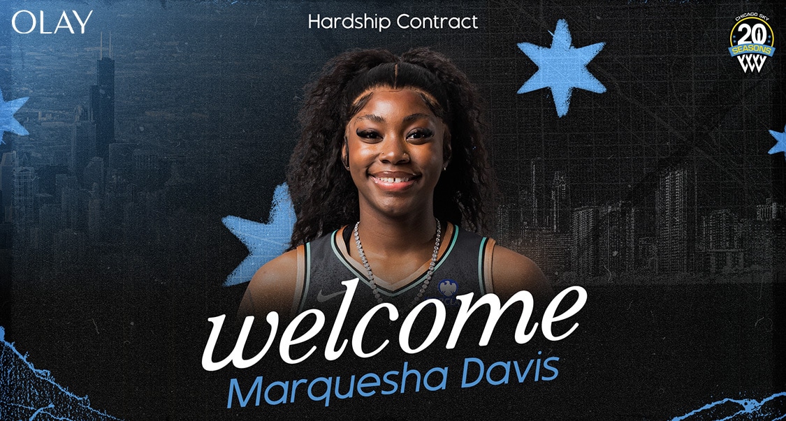 Sky Sign Marquesha Davis to Seven-Day Hardship Contract