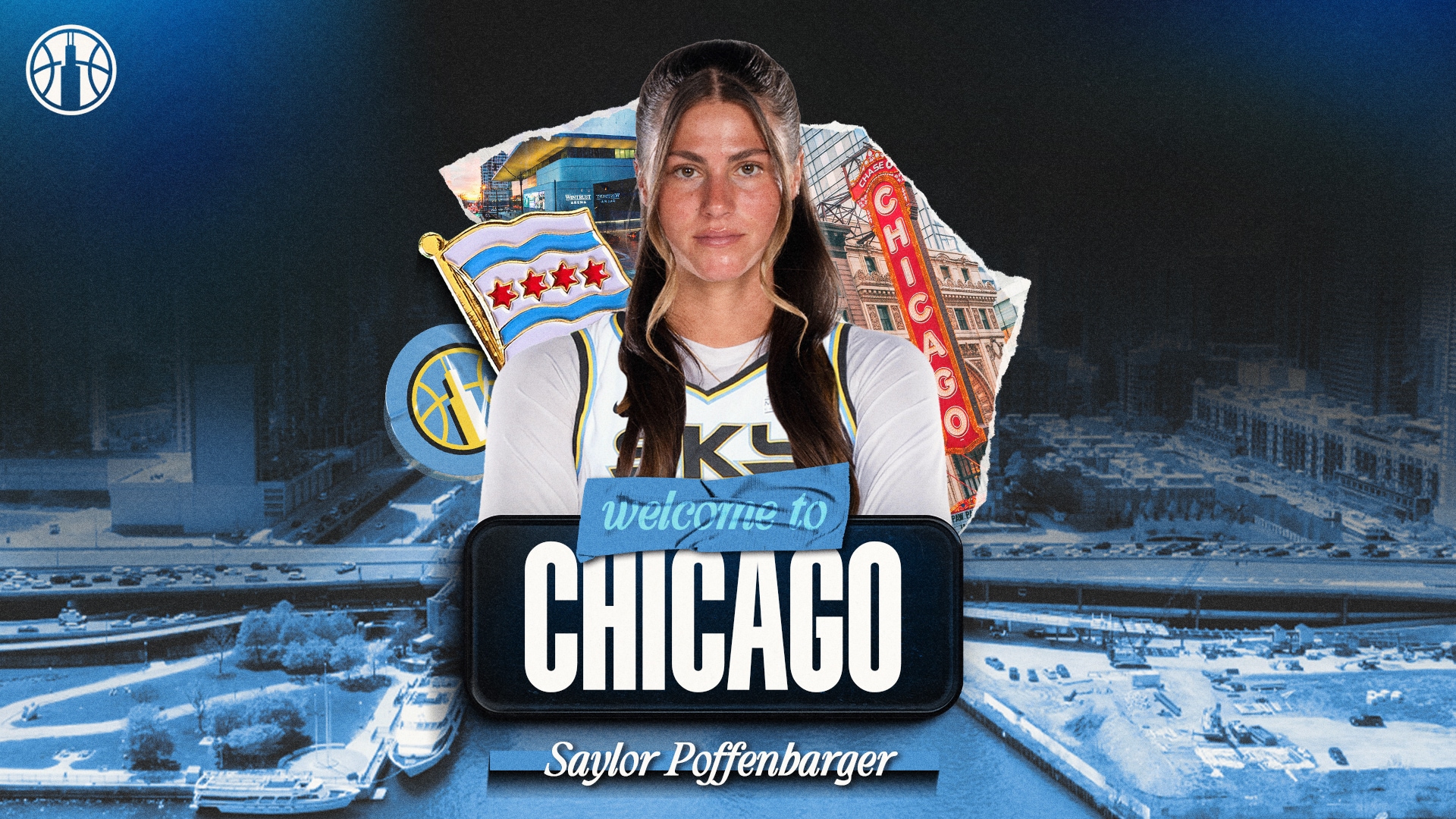 Chicago Sky Sign Saylor Poffenbarger