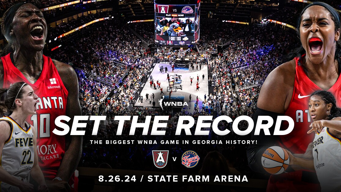 Atlanta Dream Invite Fans to ‘Set the Record’ at Their Game Versus the Indiana Fever at State Farm Arena on August 26th