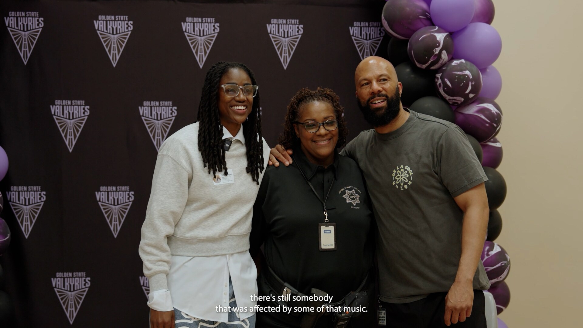 Valkyries’ Tiffany Hayes, Musician Common Continues R.I.S.E. Program With Visit to the Alameda County Juvenile Justice Center