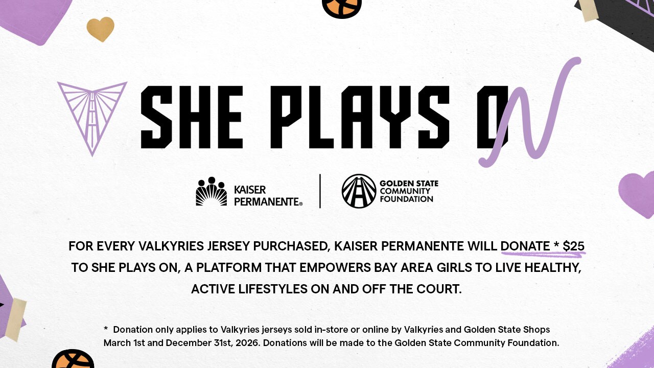 Golden State Community Foundation Announces Valkyries’ She Plays On Campaign