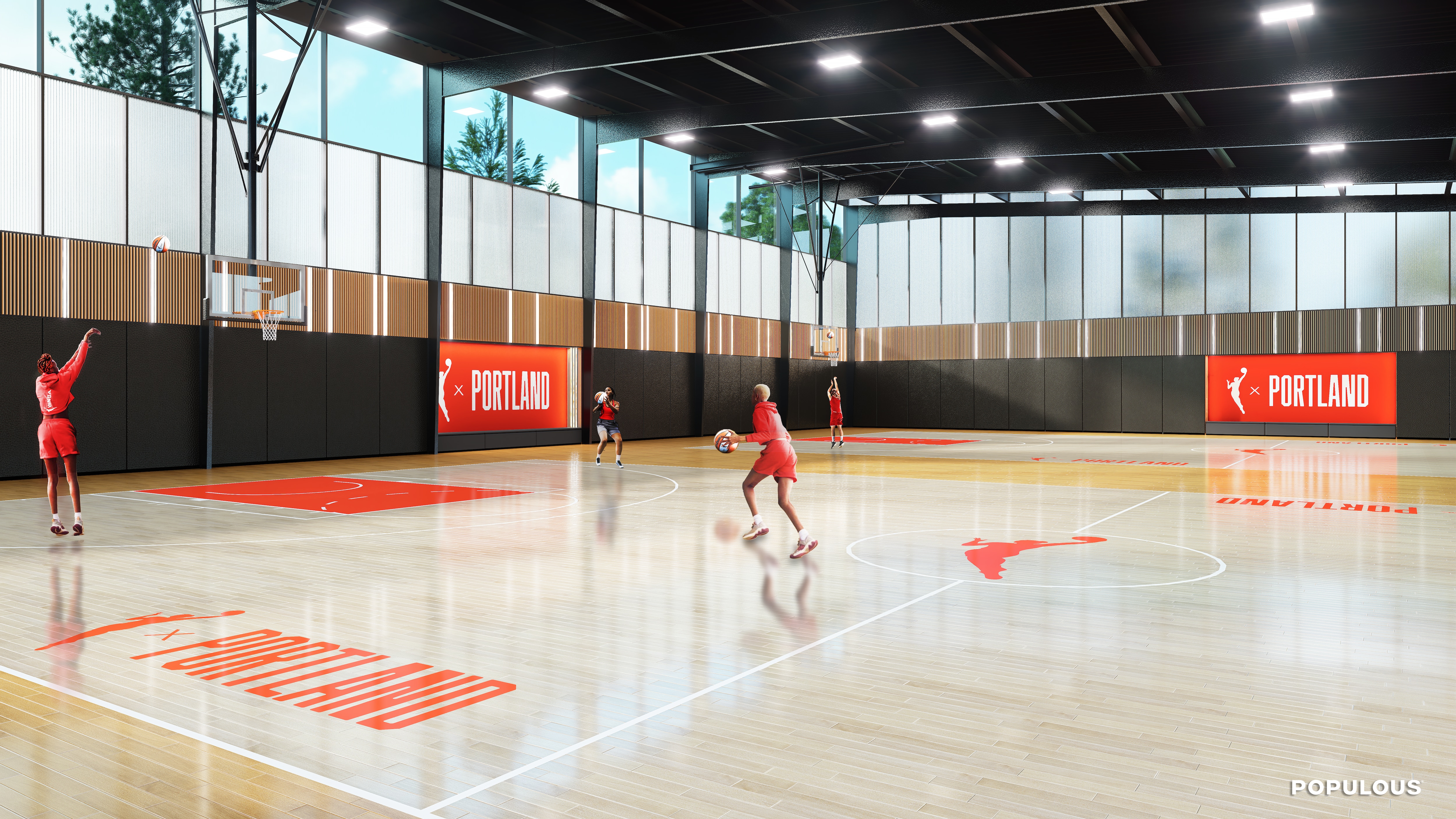 POPULOUS_Portland-Thorns_WNBA_Courts