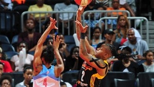 Riquna Williams collected 23 points and five rebounds for the Shock.