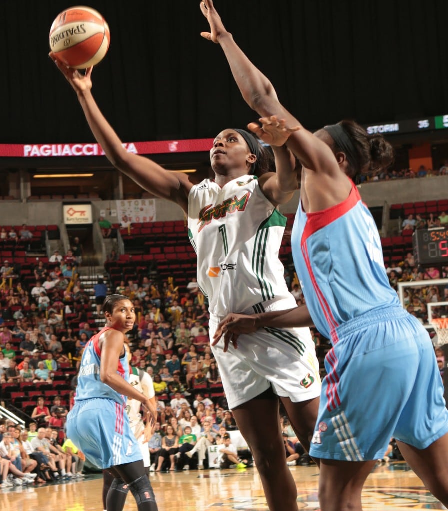 Chrystal Langhorne had 10 points and nine rebounds against the Dream on Saturday.