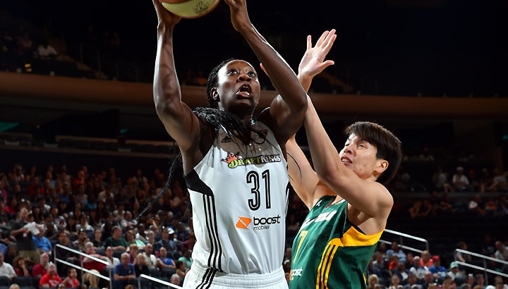 New York's Tina Charles lit up the Storm again, scoring 29 points in New York's victory Sunday.