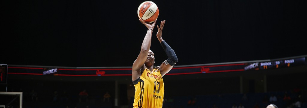 Karima Christmas scored 24 points as the Shock dropped the Sparks on Saturday.