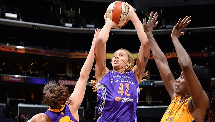 Brittney Griner poured in 13 points but the Mercury fell to the Sparks on Tuesday.  