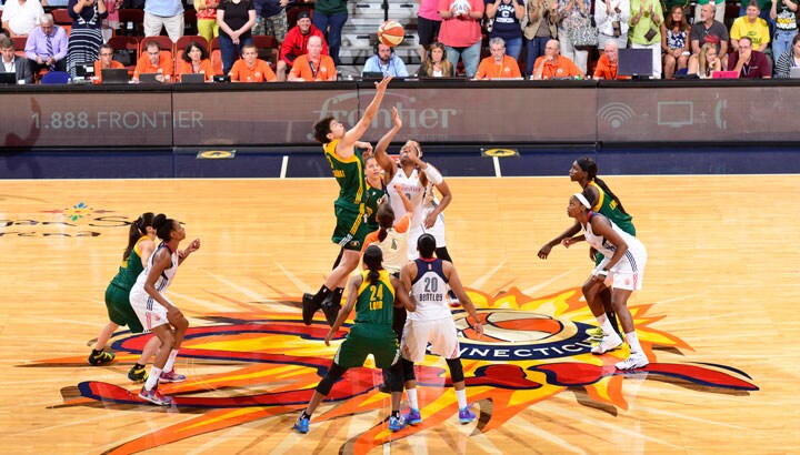 The Sun snapped a four-game home losing streak with a 67-66 win over the Storm on Friday.