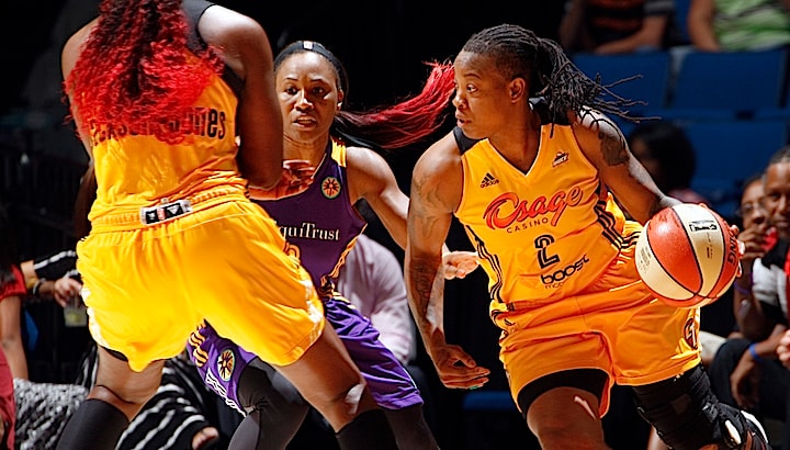Riquna Williams (15 points) was one of four Shock players in double figures Friday as the Shock upped their winning streak to four games.