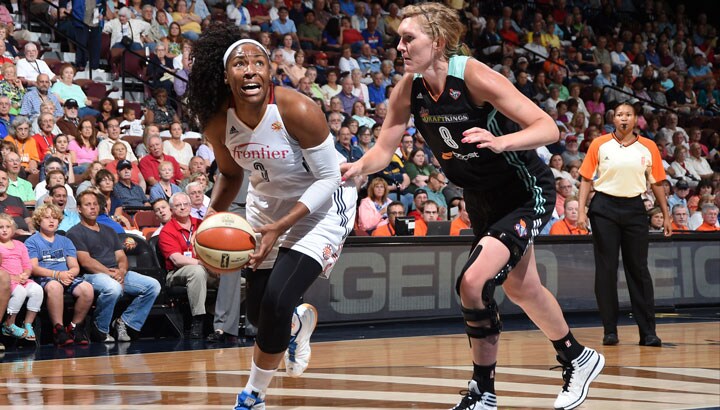 Kelsey Bone’s 17 points were not enough as the Sun lost to the Liberty 90-78.