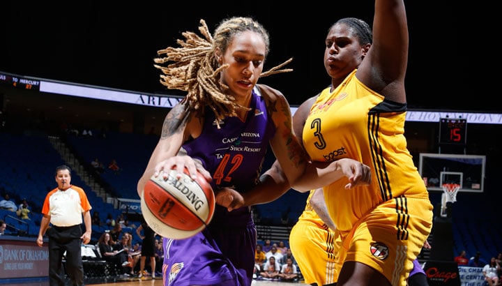 Brittney Griner was held to nine points in a 74-59 loss to the Shock.