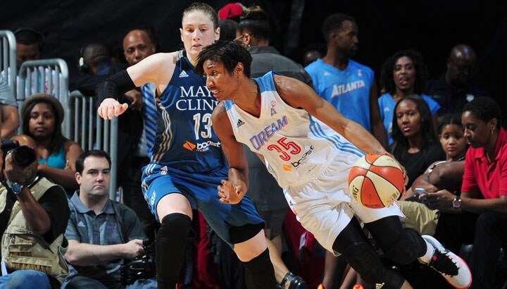 Angel McCoughtry’s 32 points were not enough as the Dream lost at home to the Lynx.