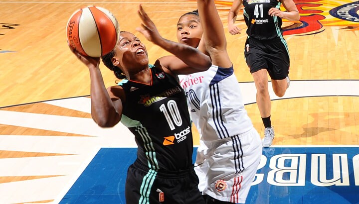 Epiphanny Prince, who scored 23, has finished in double figures in every game this season.