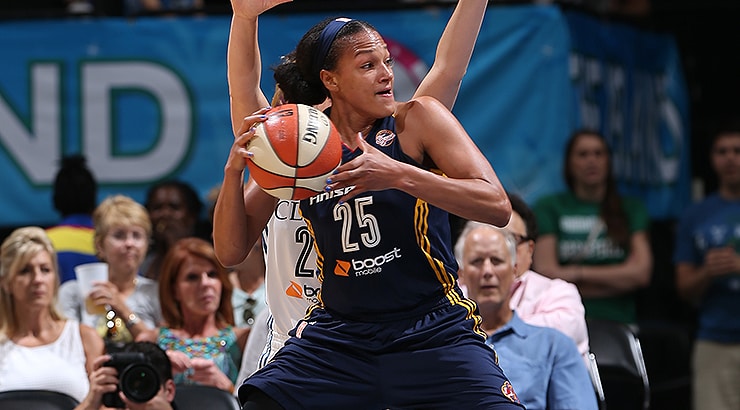 Marissa Coleman scored 16 points but the Fever lost to Lynx on the road Friday. (Photo by David Sherman/NBAE via Getty Images)