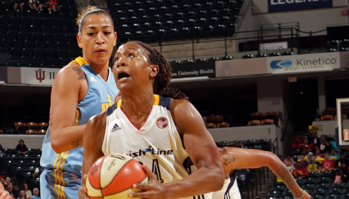 Tamika Catchings 22 points helped the Fever to a 89-82 win over the Sky in Game 2. (Ron Hoskins/NBAE/Getty Images)