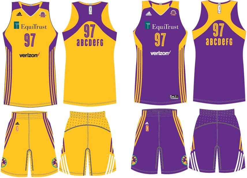 Los Angeles Sparks Uniform
