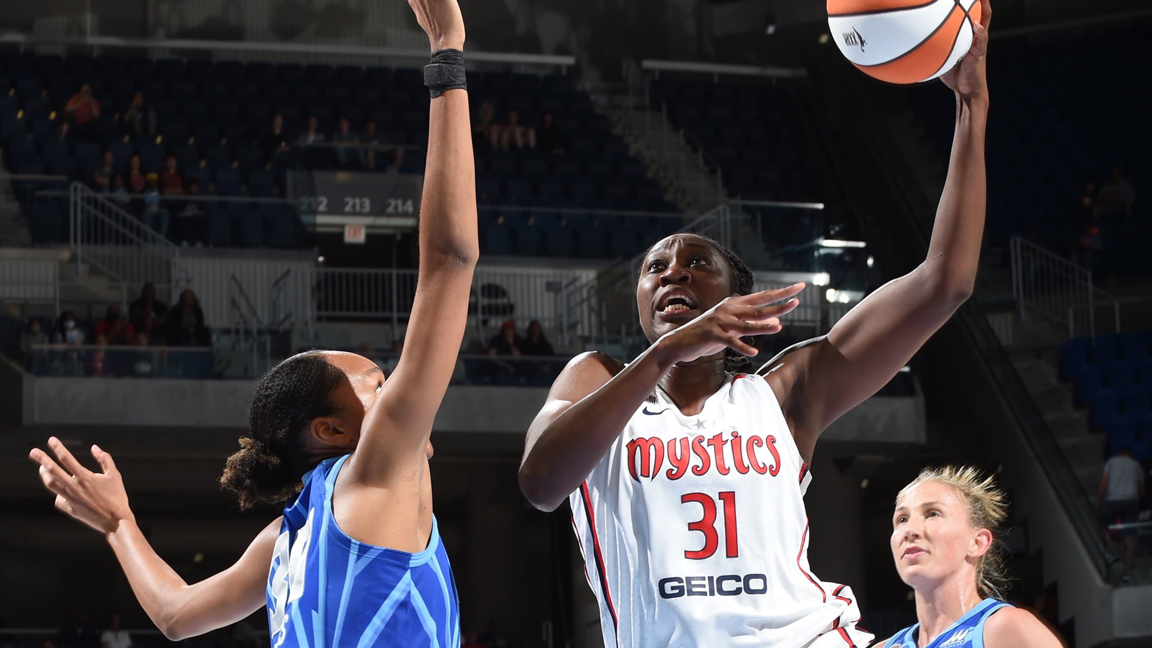 Charles Has 34 Points, 17 Rebounds; Mystics Top Sky In OT
