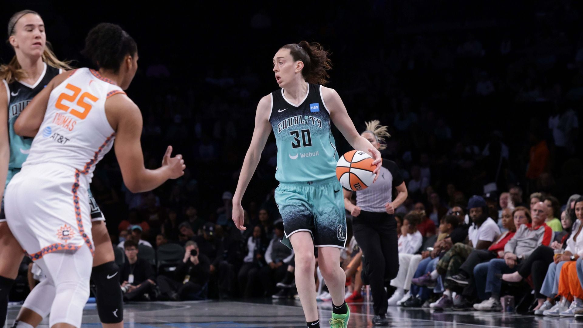 New York Liberty WNBA record season opener Sabrina Ionescu absence