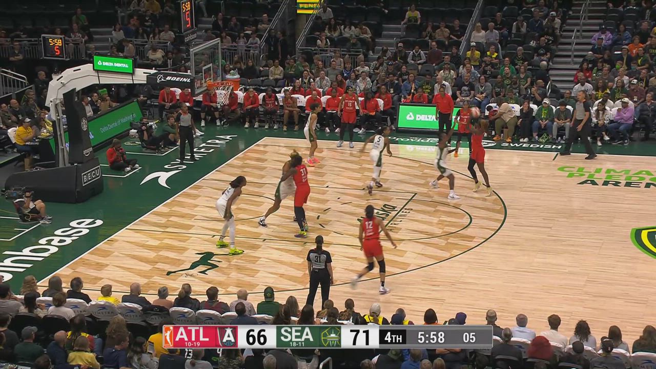 Nia Coffey knocks it down as the clock expires